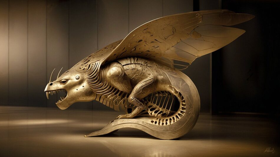 animales fantásticos,selección de originales imágenes,secciones de esculturas figurativas,papel simbólico crucial en la historia del arte,la religión y la filosofía,,bestiarios medievales,seres imaginarios,literatura fantástica